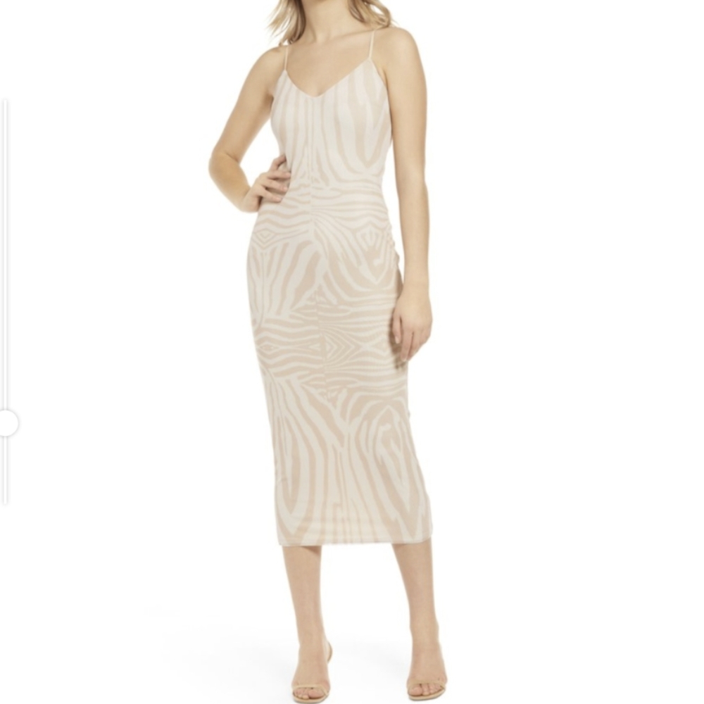 AFRM Amina mesh slip dress